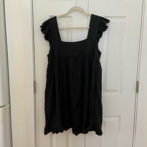 Aerie linen mini dress with ruffle detail